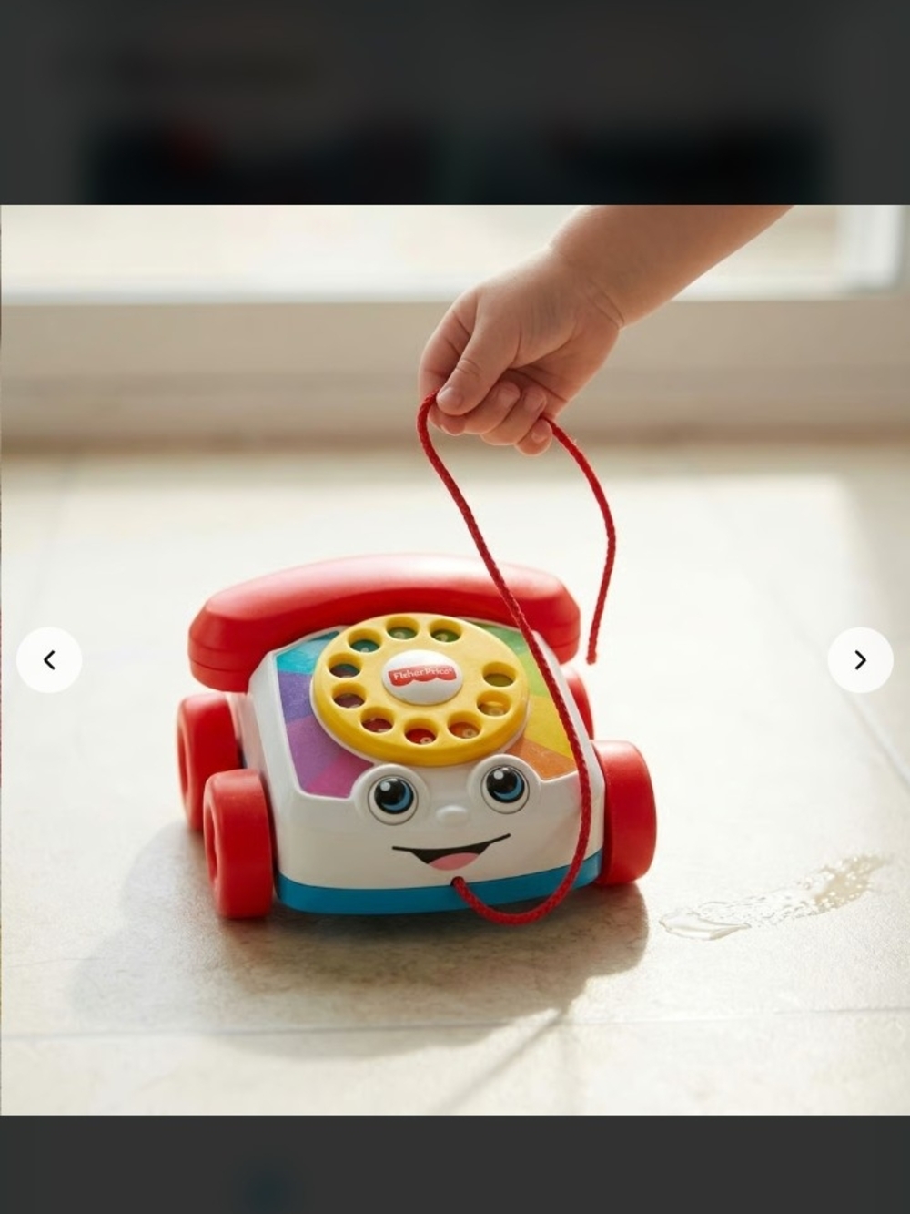 Fisher-Price Red, Yellow, Blue Pull-Along Phone Toy